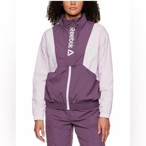 Reebok Focus Lightweight Track Jacket Front Flap & Front Pockets Women Sz Small